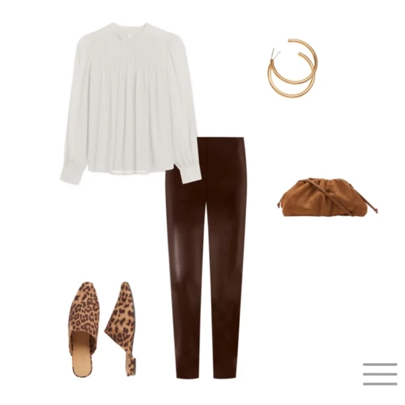 Gorgeous High Rise Vegan Leather Leggings - Picture 5 of 5